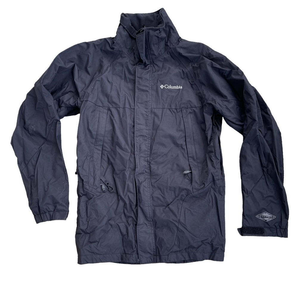 Columbia Black Interchange Nylon Zip Up Jacket